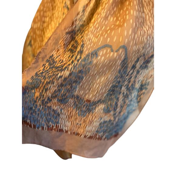 Scarfs Lot of 3 Brown Tones Shawl Wrap Head Gear Boho Chic Office Wear - Picture 5 of 11